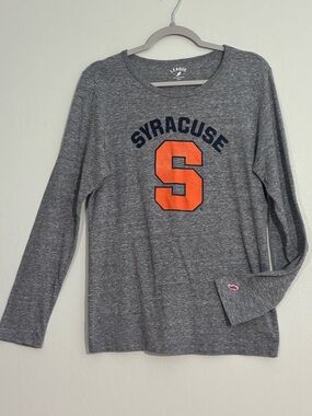League Syracuse heather gray long sleeve tee XL